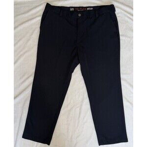 Lee Tri-Flex MVP Pants Mens 44x30 Black Performance Series Relaxed Tapered Golf
